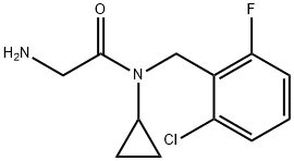 2-AMino-N-(2-chloro-6-fluoro-benzyl)-N-cyclopropyl-acetaMide,1179691-77-0,结构式