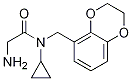 2-AMino-N-cyclopropyl-N-(2,3-dihydro-benzo[1,4]dioxin-5-ylMethyl)-acetaMide Structure