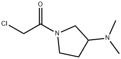 2-Chloro-1-(3-diMethylaMino-pyrrolidin-1-yl)-ethanone 化学構造式