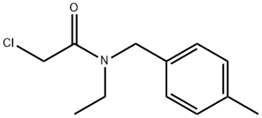 2-氯-N-乙基-N-(4-甲基苄基)乙酰胺, 63142-88-1, 结构式