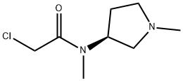 2-Chloro-N-Methyl-N-((S)-1-Methyl-pyrrolidin-3-yl)-acetaMide 化学構造式