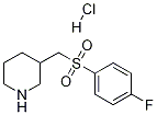 3-(4-Fluoro-benzenesulfonylMethyl)-piperidine hydrochloride Struktur