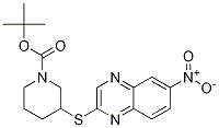 3-(6-Nitro-quinoxalin-2-ylsulfanyl)
-piperidine-1-carboxylic acid tert-
butyl ester