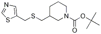 3-(Thiazol-5-ylMethylsulfanylMethyl
)-piperidine-1-carboxylic acid tert
-butyl ester Structure