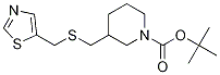 3-(Thiazol-5-ylMethylsulfanylMethyl
)-piperidine-1-carboxylic acid tert
-butyl ester 结构式