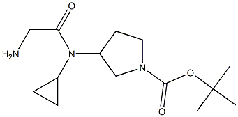 3-[(2-AMino-acetyl)-cyclopropyl-aMino]-pyrrolidine-1-carboxylic acid tert-butyl ester|