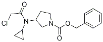 3-[(2-Chloro-acetyl)-cyclopropyl-aMino]-pyrrolidine-1-carboxylic acid benzyl ester,1353959-73-5,结构式