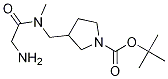 3-{[(2-AMino-acetyl)-Methyl-aMino]-Methyl}-pyrrolidine-1-carboxylic acid tert-butyl ester Structure