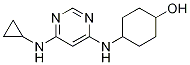 4-(6-CyclopropylaMino-pyriMidin-4-ylaMino)-cyclohexanol 结构式