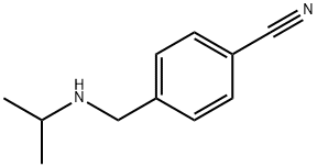 4-(异丙基氨基-甲基)-苯甲腈 结构式