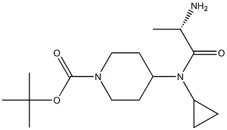 4-[((S)-2-AMino-propionyl)-cyclopropyl-aMino]-piperidine-1-carboxylic acid tert-butyl ester Structure