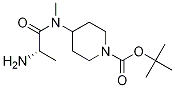 4-[((S)-2-AMino-propionyl)-Methyl-aMino]-piperidine-1-carboxylic acid tert-butyl ester 结构式