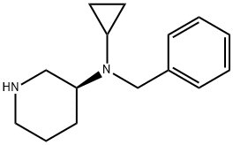 Benzyl-cyclopropyl-(S)-piperidin-3-yl-aMine 化学構造式