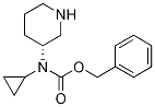 Cyclopropyl-(R)-piperidin-3-yl-carbaMic acid benzyl ester 结构式