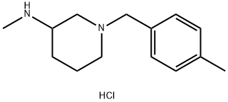 甲基-[1-(4-甲基-苄基)-哌啶-3-基]-胺盐酸盐,1289387-29-6,结构式