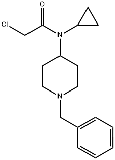 N-(1-Benzyl-piperidin-4-yl)-2-chloro-N-cyclopropyl-acetaMide 结构式