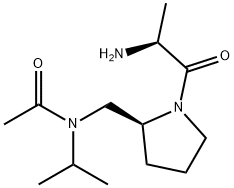 N-[(S)-1-((S)-2-AMino-propionyl)-pyrrolidin-2-ylMethyl]-N-isopropyl-acetaMide Structure