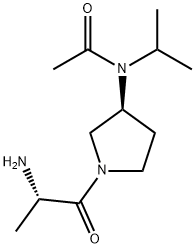 N-[(S)-1-((S)-2-AMino-propionyl)-pyrrolidin-3-yl]-N-isopropyl-acetaMide,1401667-88-6,结构式