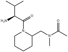 N-[1-((S)-2-AMino-3-Methyl-butyryl)-piperidin-2-ylMethyl]-N-Methyl-acetaMide,1354024-60-4,结构式