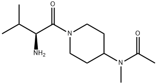 N-[1-((S)-2-AMino-3-Methyl-butyryl)-piperidin-4-yl]-N-Methyl-acetaMide Structure