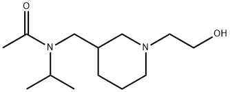 N-[1-(2-Hydroxy-ethyl)-piperidin-3-ylMethyl]-N-isopropyl-acetaMide Struktur