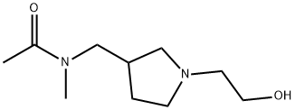 N-[1-(2-Hydroxy-ethyl)-pyrrolidin-3-ylMethyl]-N-Methyl-acetaMide,1353945-16-0,结构式