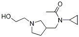 N-Cyclopropyl-N-[1-(2-hydroxy-ethyl)-pyrrolidin-3-ylMethyl]-acetaMide,1353985-52-0,结构式