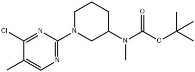 [1-(4-Chloro-5-methyl-pyrimidin-2-yl)-piperidin-3-ylmethyl]-carbamic acid tert-butyl ester|[1-(4-氯-5-甲基-嘧啶-2-基)-哌啶-3-基]-甲基-氨基甲酸叔丁基酯