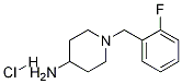 1-(2-氟-苄基)-哌啶-4-基胺盐酸盐, , 结构式