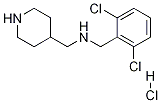 (2,6-Dichloro-benzyl)-piperidin-4-ylmethyl-amine hydrochloride Structure