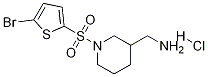 [1-(5-Bromo-thiophene-2-sulfonyl)-piperidin-3-yl]-methyl-amine hydrochloride Struktur