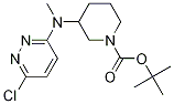 3-[(6-Chloro-pyridazin-3-yl)-methyl-amino]-piperidine-1-carboxylic acid tert-butyl ester Struktur