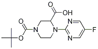 4-(5-氟嘧啶-2-基)-哌嗪-2,3-二羧酸1-叔丁基酯,1261229-50-8,结构式