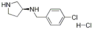 (4-Chloro-benzyl)-(S)-pyrrolidin-3-yl-amine hydrochloride Struktur