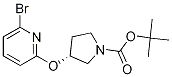 (R)-3-(6-溴-吡啶-2-基氧基)-吡咯烷-1-羧酸叔丁基酯,1261234-93-8,结构式