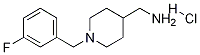 [1-(3-Fluoro-benzyl)-piperidin-4-yl]-methyl-amine hydrochloride Structure