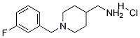 [1-(3-Fluoro-benzyl)-piperidin-4-yl]-methyl-amine hydrochloride Struktur