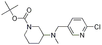 3-[(6-氯-吡啶-3-基甲基)-甲基-氨基]-哌啶-1-羧酸叔丁基酯, 1261234-64-3, 结构式