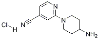 4-Amino-3,4,5,6-tetrahydro-2H-[1,2']bipyridinyl-4'-carbonitrile hydrochloride,,结构式