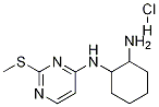 N-(2-Methylsulfanyl-pyrimidin-4-yl)-cyclohexane-1,2-diamine hydrochloride,,结构式