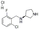 (2-氯-6-氟-苄基)-(S)-吡咯烷-3-基-胺盐酸盐 结构式