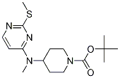 4-[甲基-(2-甲硫基-嘧啶-4-基)-氨基]-哌啶-1-羧酸叔丁基酯, 1261234-19-8, 结构式