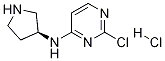 (2-Chloro-pyrimidin-4-yl)-(S)-pyrrolidin-3-yl-amine hydrochloride Struktur