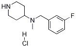 (3-氟-苄基)-甲基-哌啶-4-基-胺盐酸盐,1261231-94-0,结构式