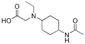 (1R,4R)- [(4-AcetylaMino-cyclohexyl)-ethyl-aMino]-acetic acid Struktur