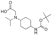 (1R,4R)-[(4-tert-ButoxycarbonylaMino-cyclohexyl)-isopropyl-aMino]-acetic acid Structure