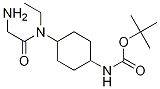 (1R,4R)-{4-[(2-AMino-acetyl)-ethyl-aMino]-cyclohexyl}-carbaMic acid tert-butylester Struktur