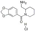 (2-AMinoMethyl-piperidin-1-yl)-benzo[1,3]dioxol-5-yl-Methanone hydrochloride 化学構造式