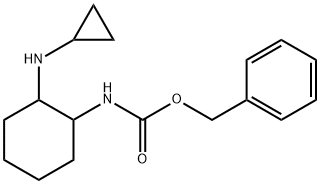 (2-CyclopropylaMino-cyclohexyl)-carbaMic acid benzyl ester Struktur