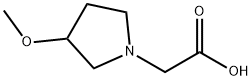 2-(3-甲氧基吡咯烷-1-基)乙酸 结构式